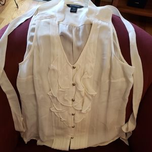 White House Black Market sleeveless blouse